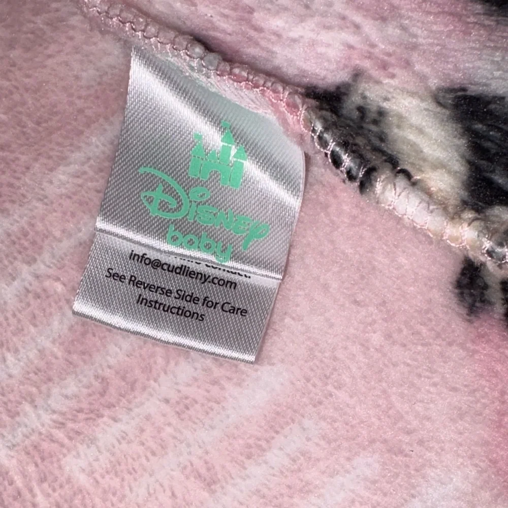 Disney Baby Pink Hooded Robe with Minnie Print Gently Loved 0-12m